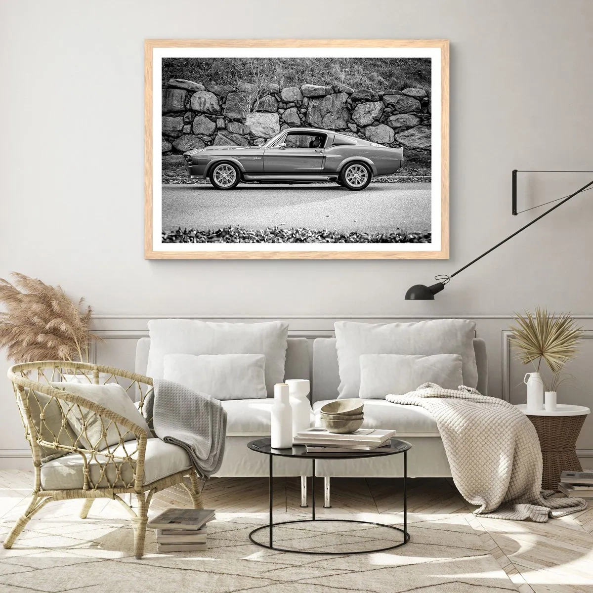 Pôster com moldura de carvalho claro - Lenda dos anos 60 - 50x40 cm