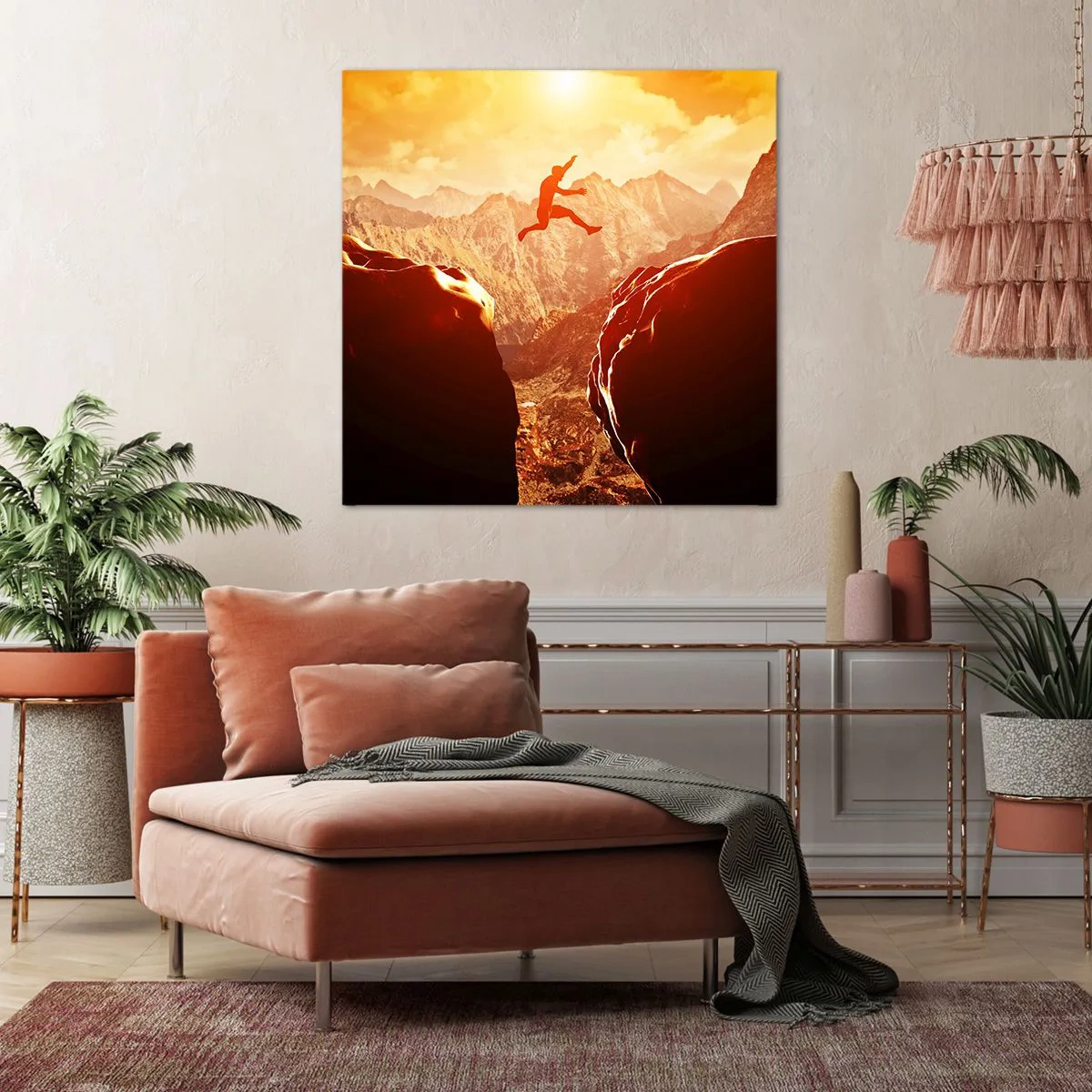 Quadro em tela - Superando os limites - 70x70 cm