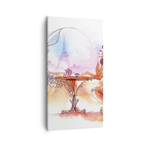 Quadro em tela - Elegância parisiense - 55x100 cm