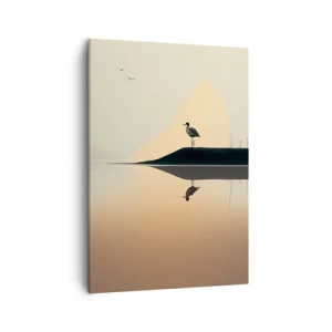 Quadro em tela - Senhor no lago - 50x70 cm