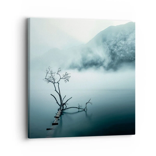 Quadro em tela - Da água e da neblina - 40x40 cm