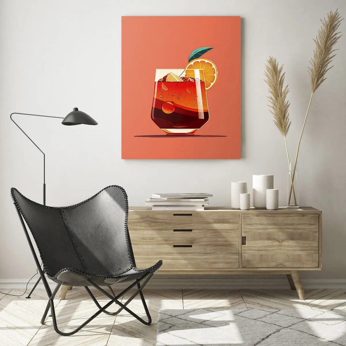 Quadro em vidro - Refresco de verão - 50x70 cm