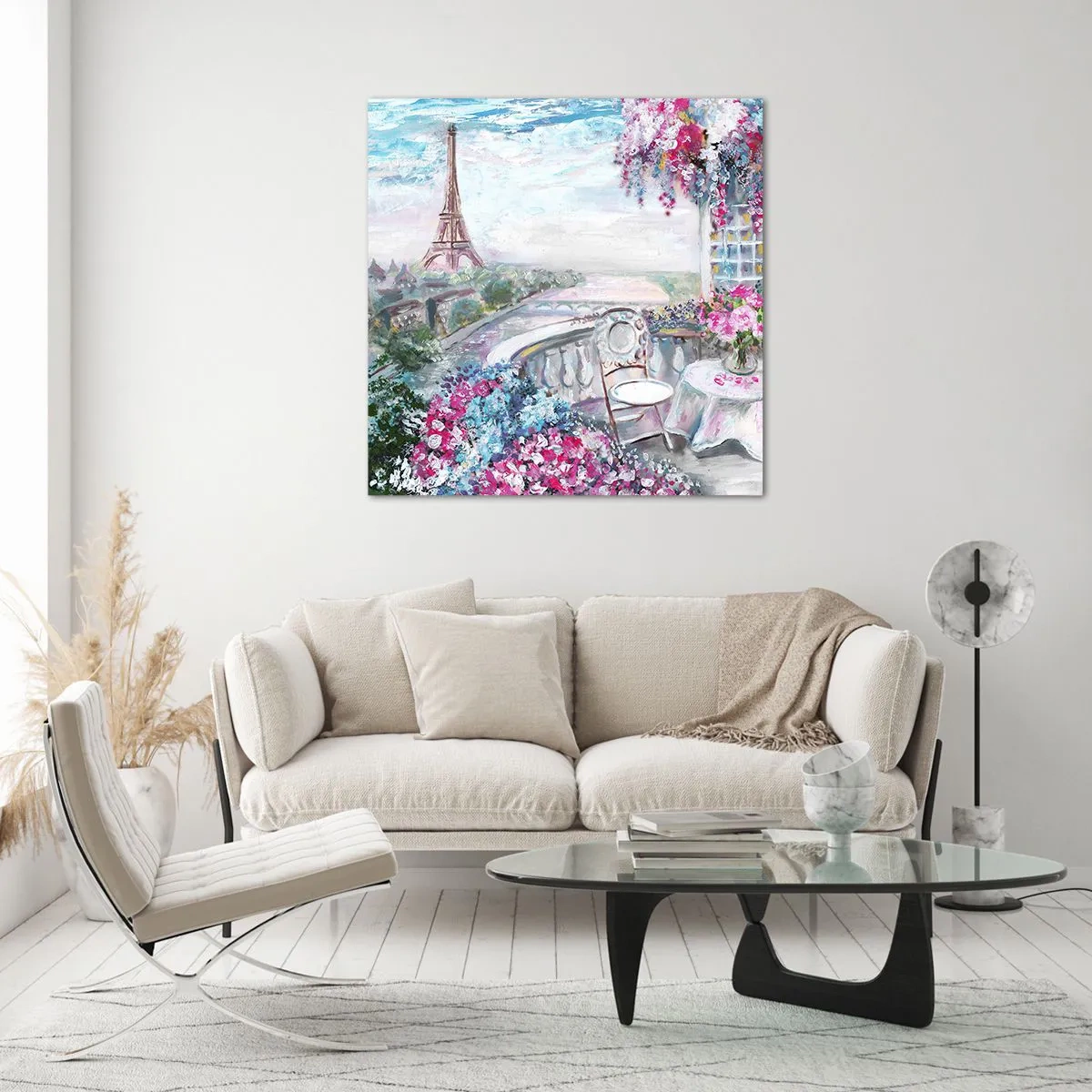 Quadro em vidro - É mais bonito aqui em maio - 60x60 cm