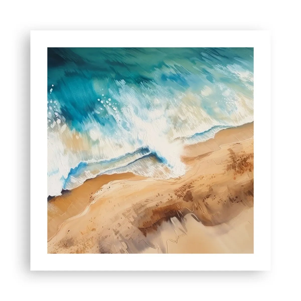 Pôster - A onda que retorna - 50x50 cm