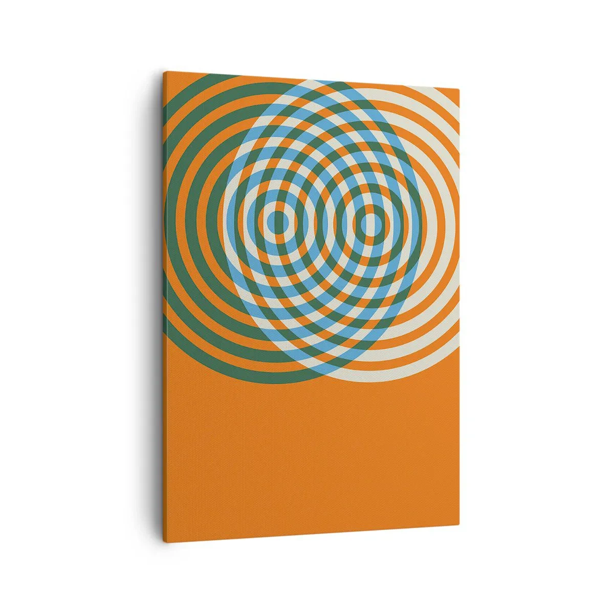 Quadro em tela - Variação circular abstrata - 50x70 cm