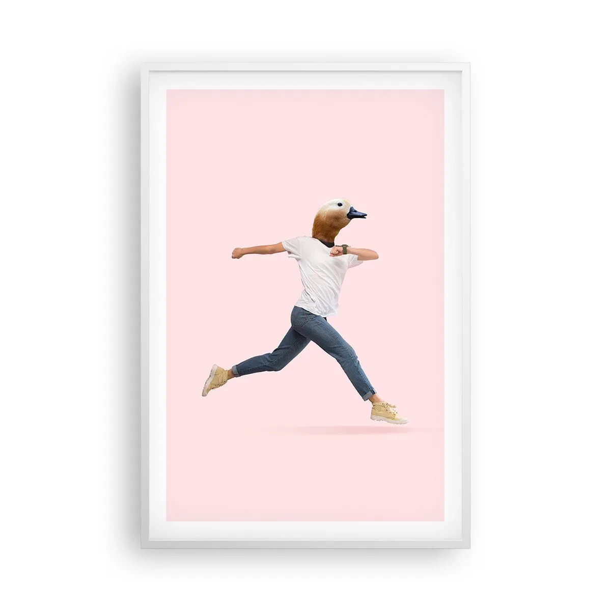 Pôster em moldura branca - Uma pitada de absurdo - 61x91 cm