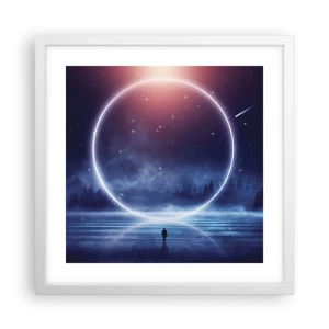 Pôster em moldura branca - Eles já estão aqui... - 40x40 cm