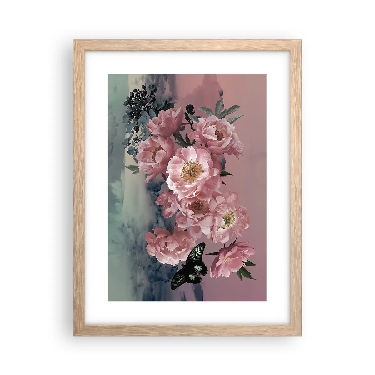 Pôster com moldura de carvalho claro - O auge do romantismo - 30x40 cm