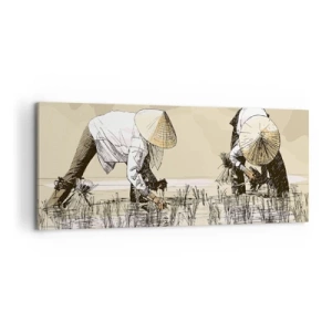 Quadro em tela - Boa colheita  - 120x50 cm