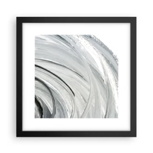 Pôster com moldura preta - Composição orbital - 30x30 cm
