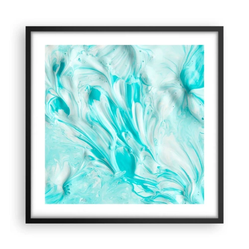 Pôster com moldura preta - Juntos para sempre - 50x50 cm