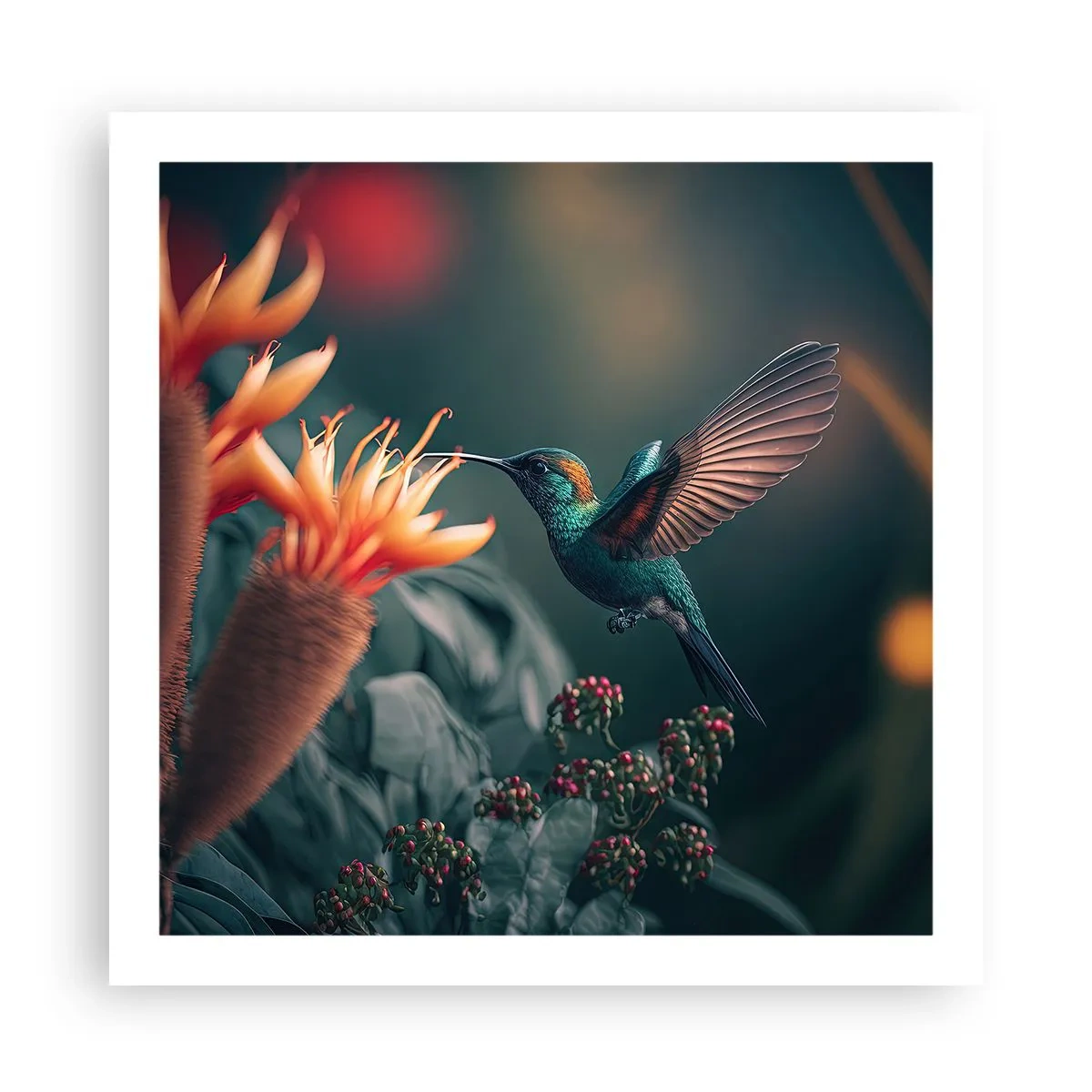 Pôster - Uma vida verdadeiramente colorida - 60x60 cm