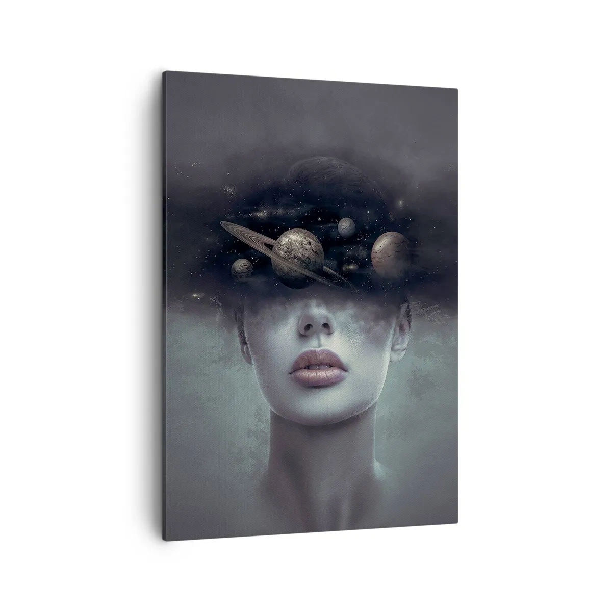Quadro em tela - E os planetas estão a enlouquecer... - 50x70 cm