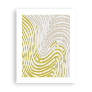 Pôster - Uma composição com uma curvatura suave - 40x50 cm