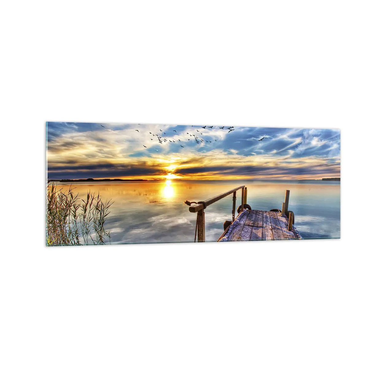 Quadro em vidro - O vento descansa - 140x50 cm