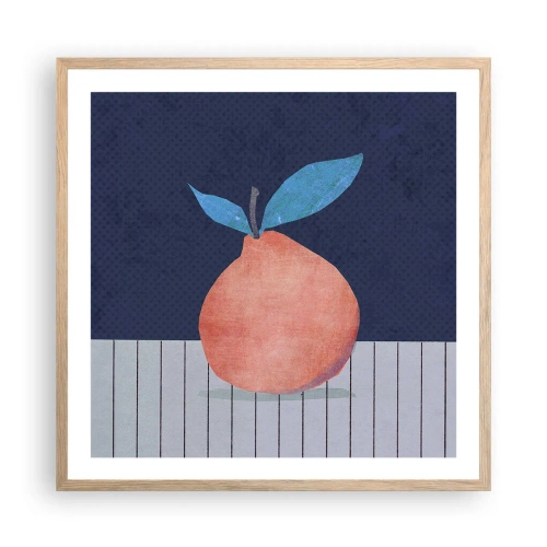 Pôster com moldura de carvalho claro - Convexidade e plano - 60x60 cm
