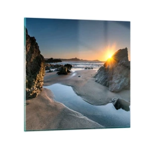 Quadro em vidro - Intocado pela mão humana - 70x70 cm