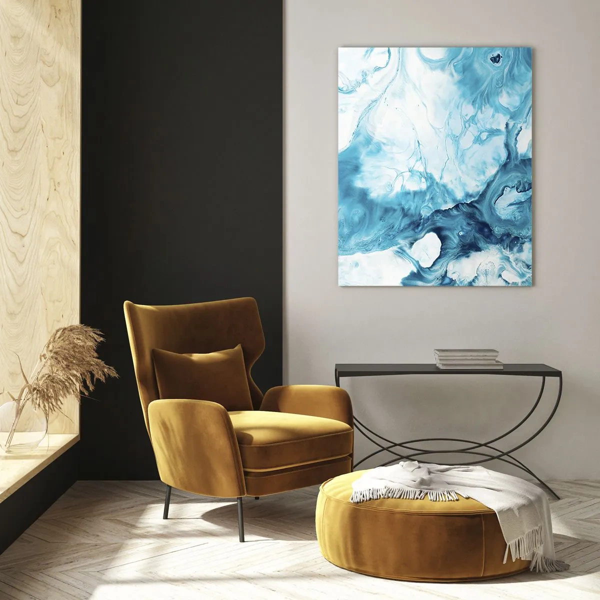 Quadro em vidro - Concerto Azul - 80x120 cm
