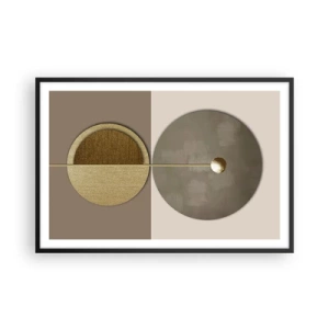Pôster com moldura preta - Equilíbrio perfeito - 91x61 cm