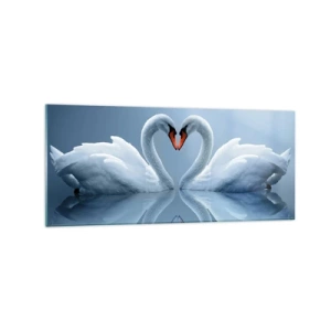 Quadro em vidro - Hora do amor - 120x50 cm