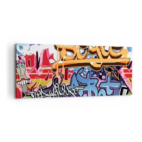 Quadro em tela - Murais, murais, murais... - 100x40 cm
