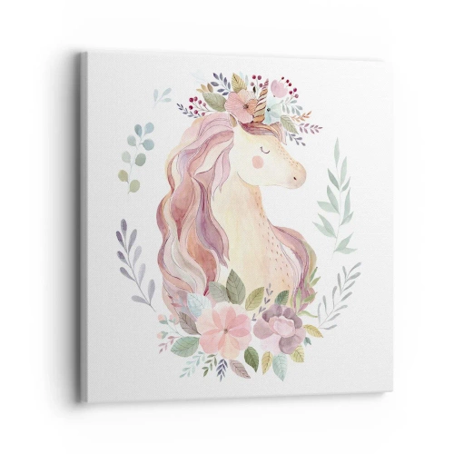 Quadro em tela - Um convite ao mundo dos contos de fadas - 30x30 cm