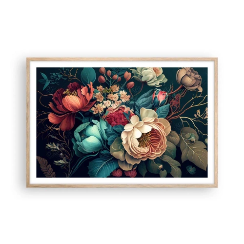 Pôster com moldura de carvalho claro - Charme do século 19 - 91x61 cm