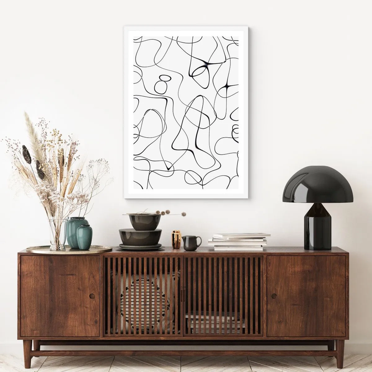 Pôster em moldura branca - Os caminhos da vida, as vicissitudes do destino - 30x40 cm