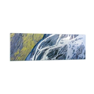 Quadro em vidro - Pinturas rupestres da natureza - 160x50 cm