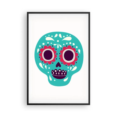 Pôster com moldura preta - Vida – diversão até a morte - 61x91 cm