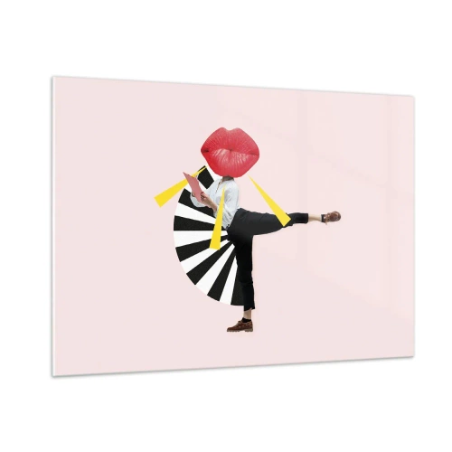 Quadro em vidro - Arte pop surreal - 100x70 cm