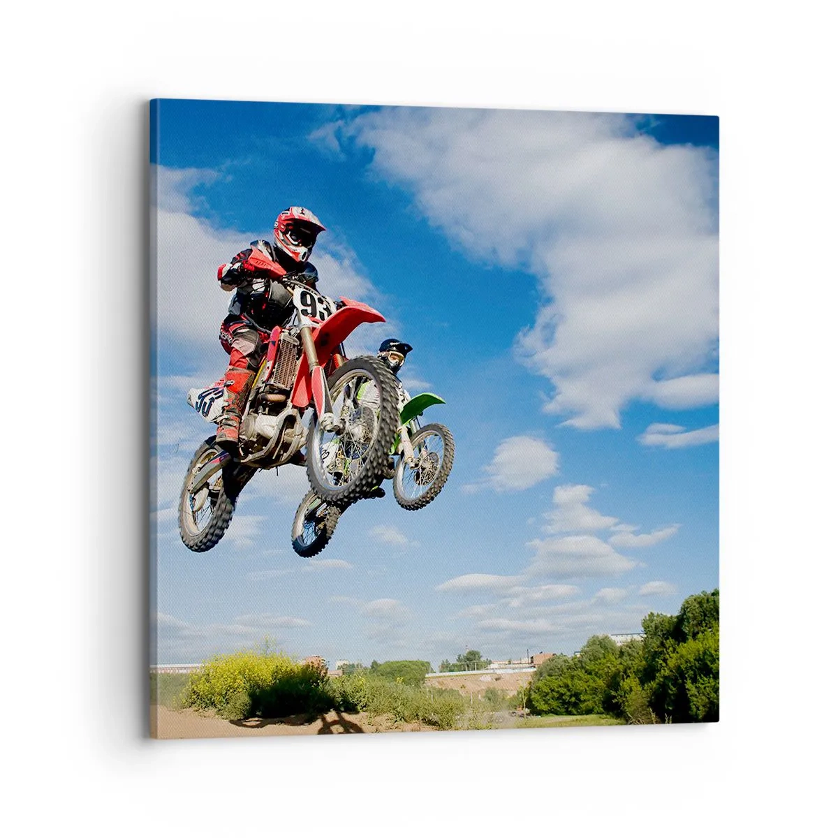 Quadro em tela - Salto celeste - 70x70 cm