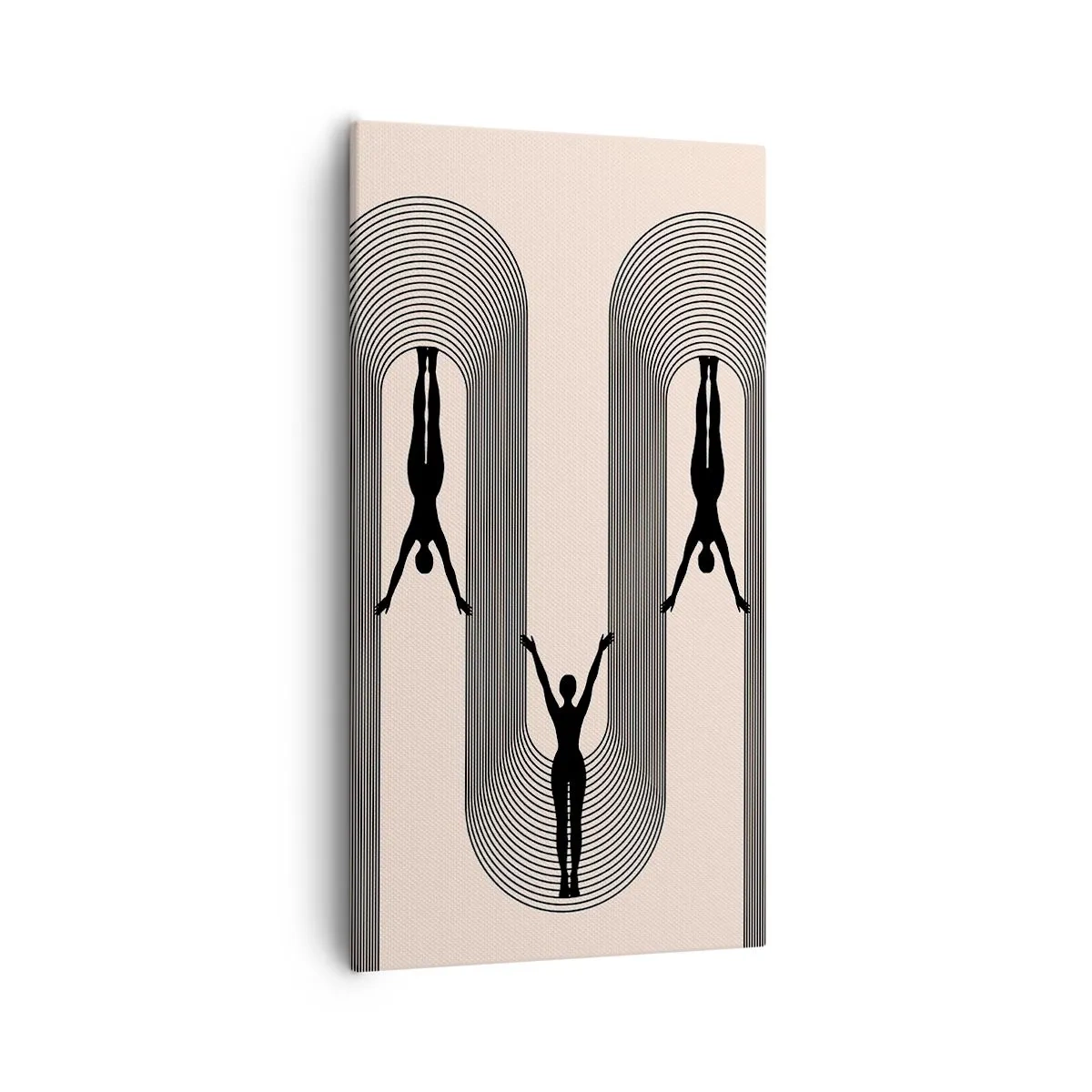 Quadro em tela - De cabeça para baixo - 55x100 cm