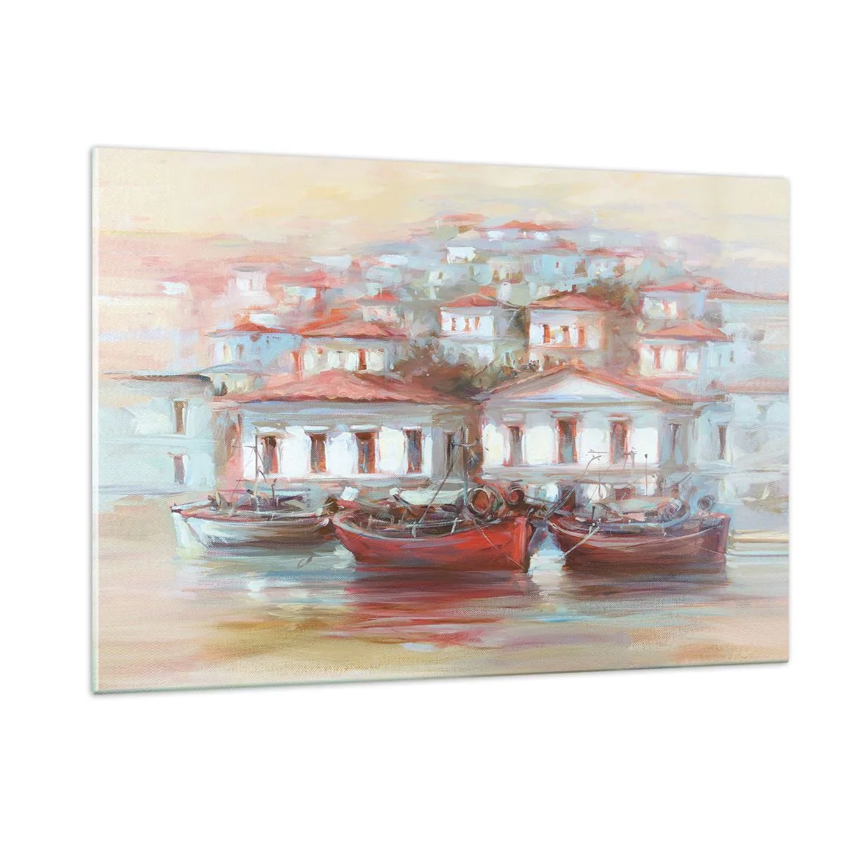 Quadro em vidro - Cidade feliz - 120x80 cm