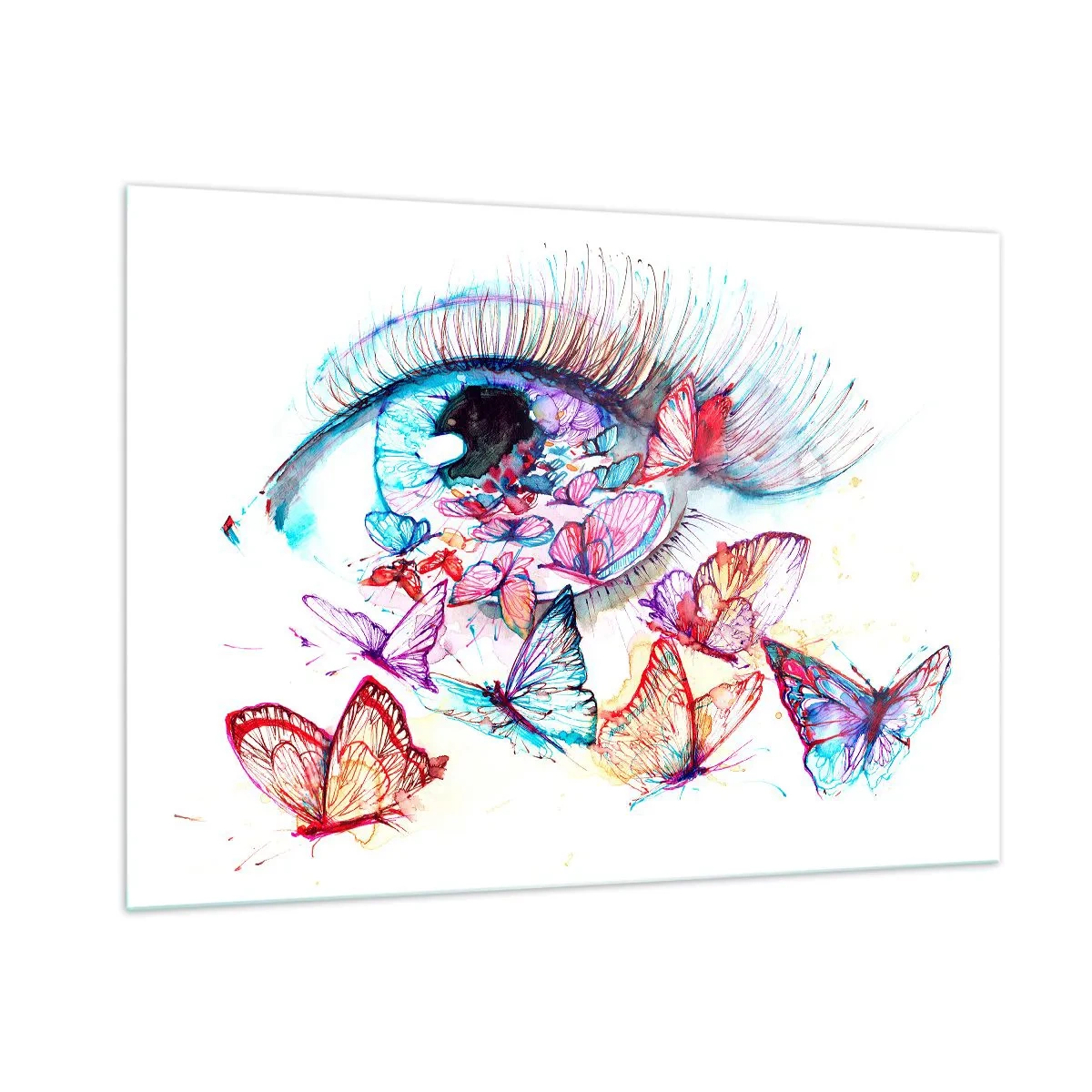 Quadro em vidro - Olhos de conto de fadas - 100x70 cm