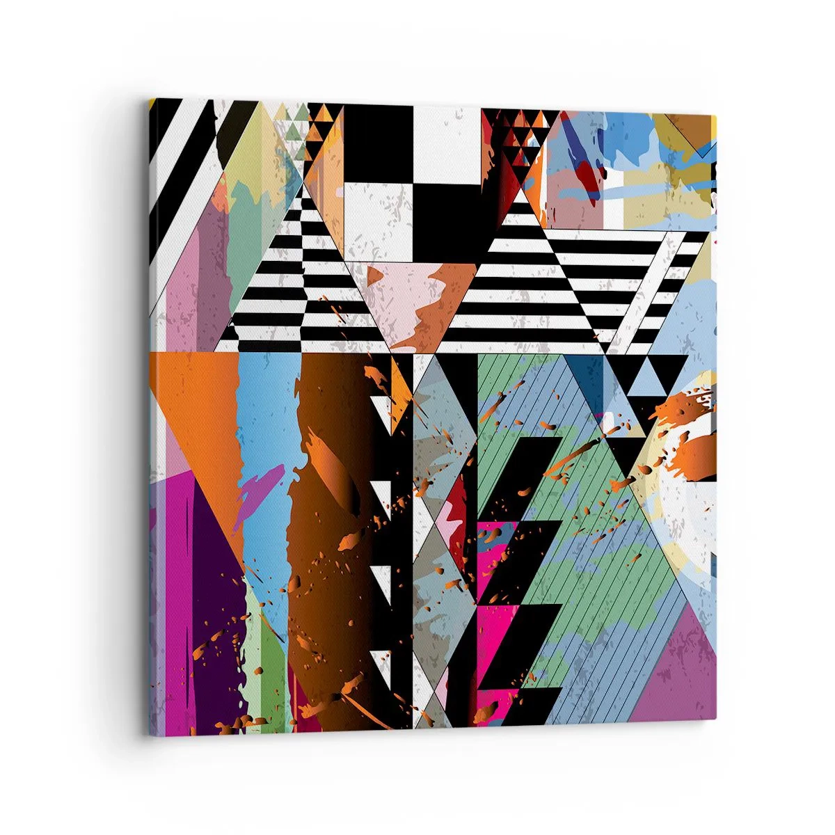 Quadro em tela - Geométrica e organicamente - 70x70 cm