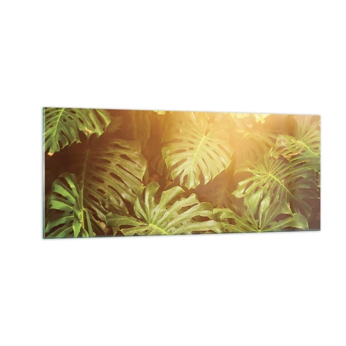 Quadro em vidro - Um mergulho na vegetação - 100x40 cm