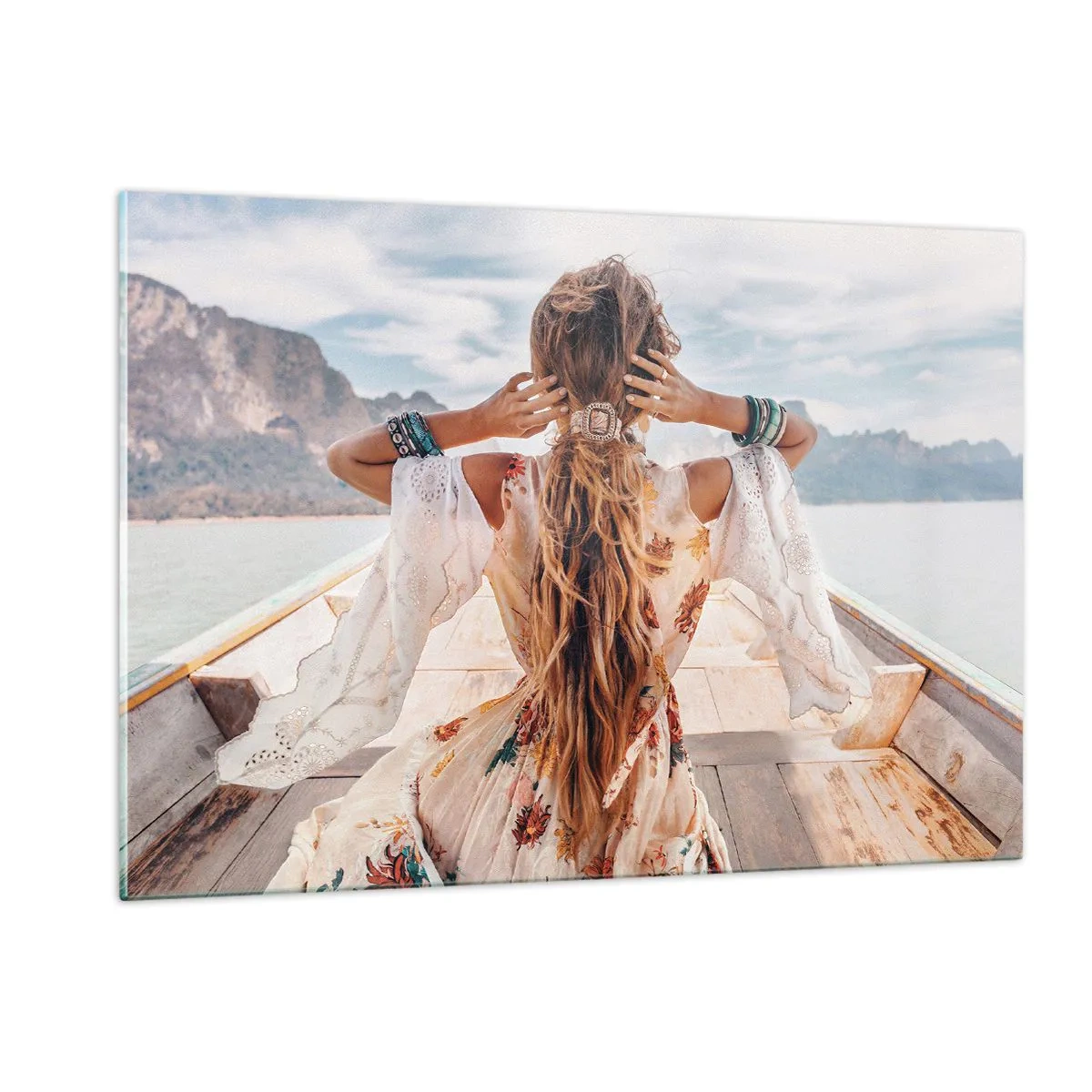 Quadro em vidro - A caminho da felicidade - 120x80 cm