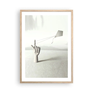 Pôster com moldura de carvalho claro - Prova de força - 50x70 cm