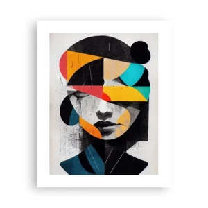 Pôster - Retrato interior multicolorido - 40x50 cm