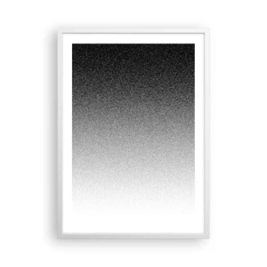Pôster em moldura branca - Em direção à luz - 50x70 cm