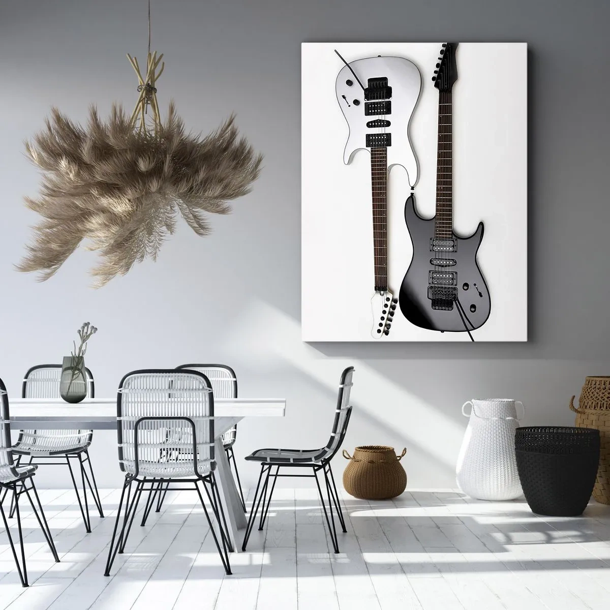Quadro em tela - Harmonia das formas - 55x100 cm