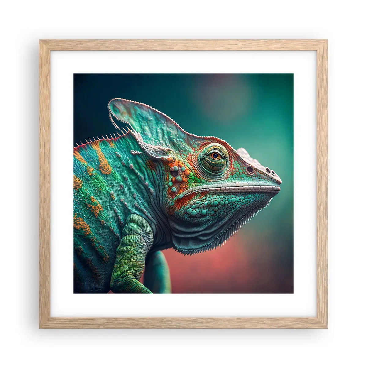 Pôster com moldura de carvalho claro - Estás a ver-me? Isso não é bom… - 40x40 cm