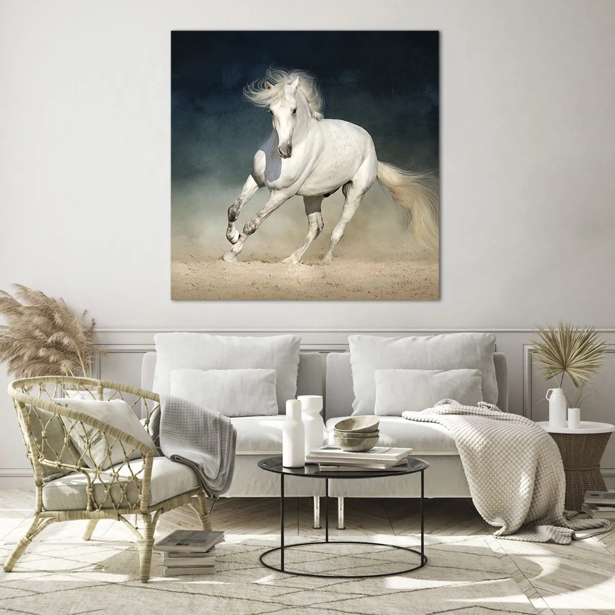 Quadro em vidro - Liberdade em seu estado puro - 70x70 cm