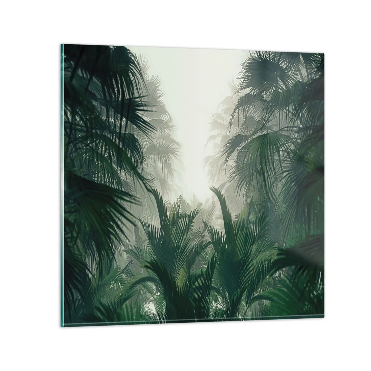Quadro em vidro - Mistério tropical - 60x60 cm