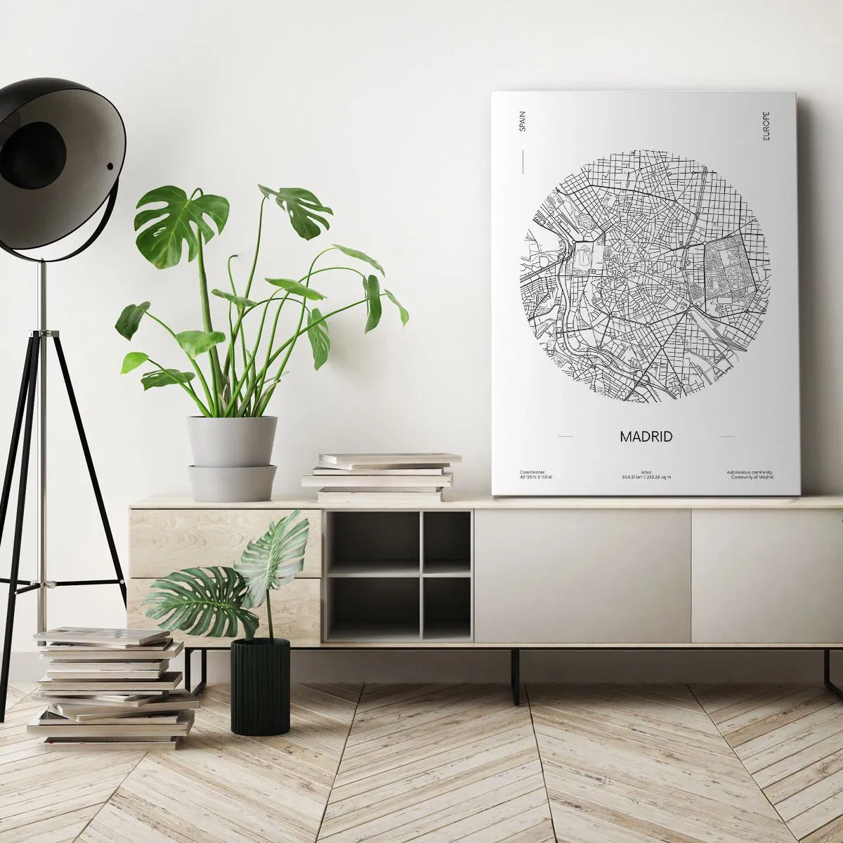 Quadro em tela - Anatomia de Madri - 50x70 cm