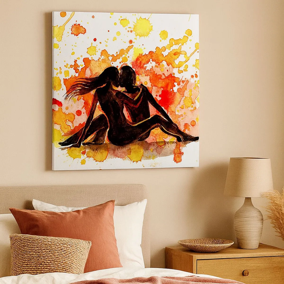 Quadro em tela - E fez-se a luz - 30x30 cm