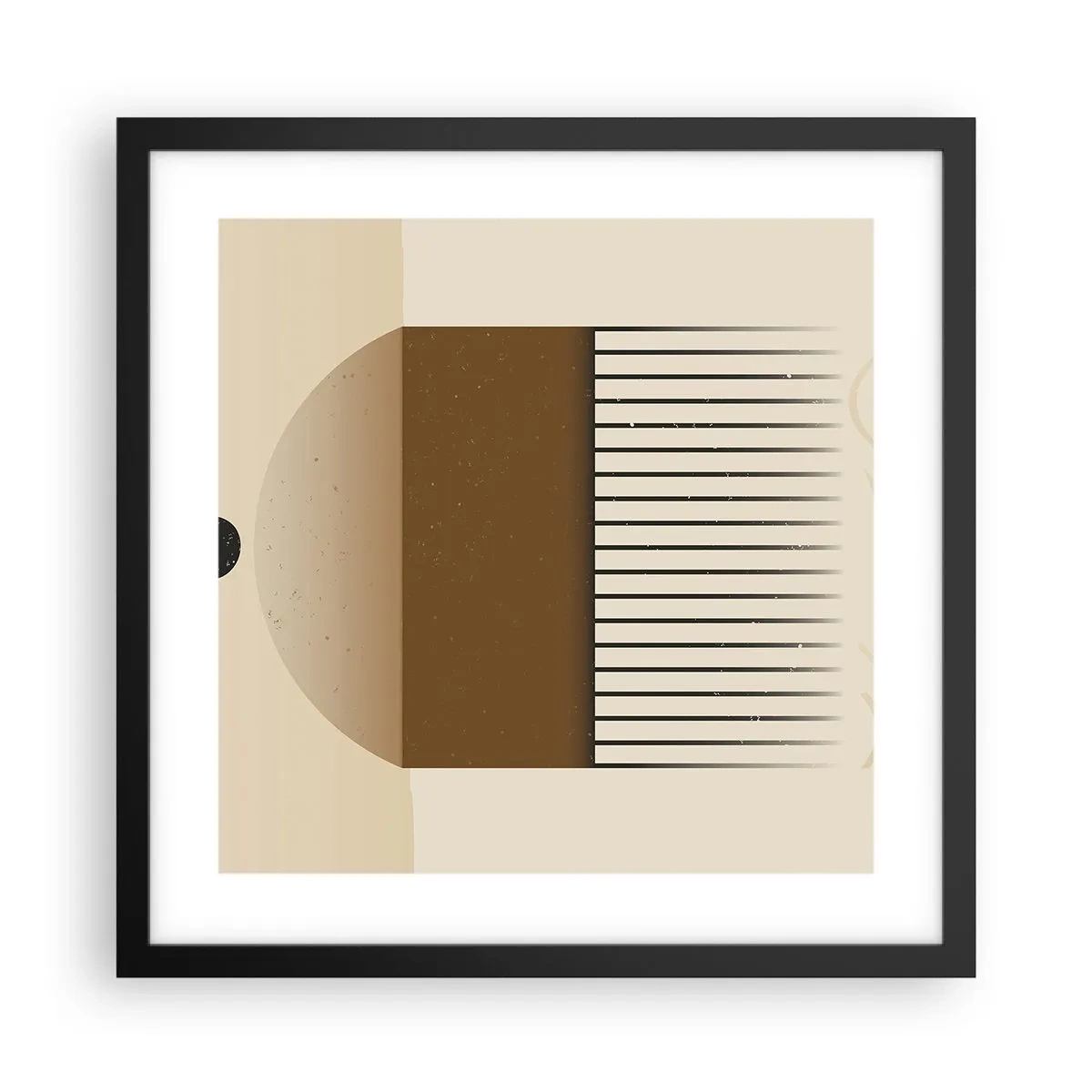 Pôster com moldura preta - Diferentes estados - 40x40 cm