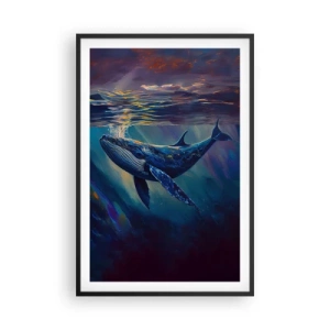 Pôster com moldura preta - Bem vindo ao meu mundo - 61x91 cm