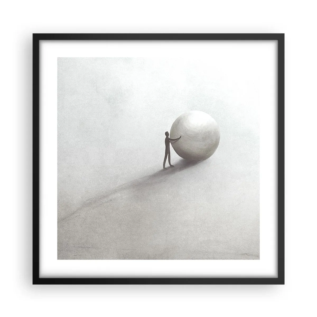 Pôster com moldura preta - O Jogo da Vida - 50x50 cm